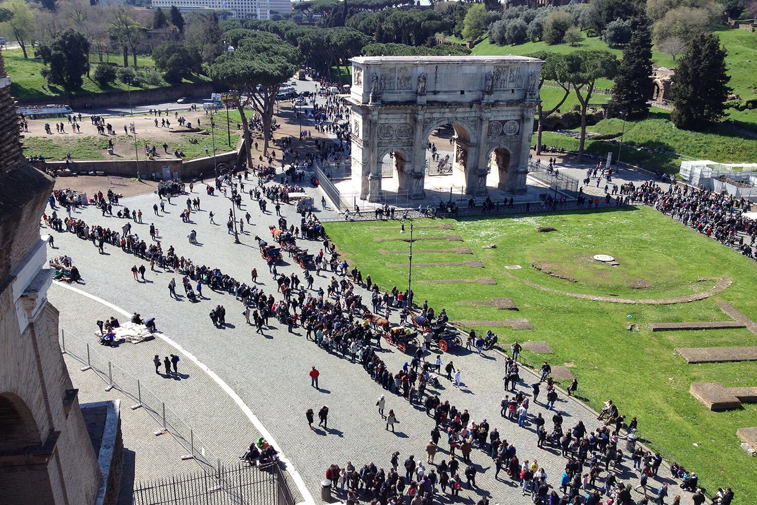 Panoramica del tour del Colosseo di Roma