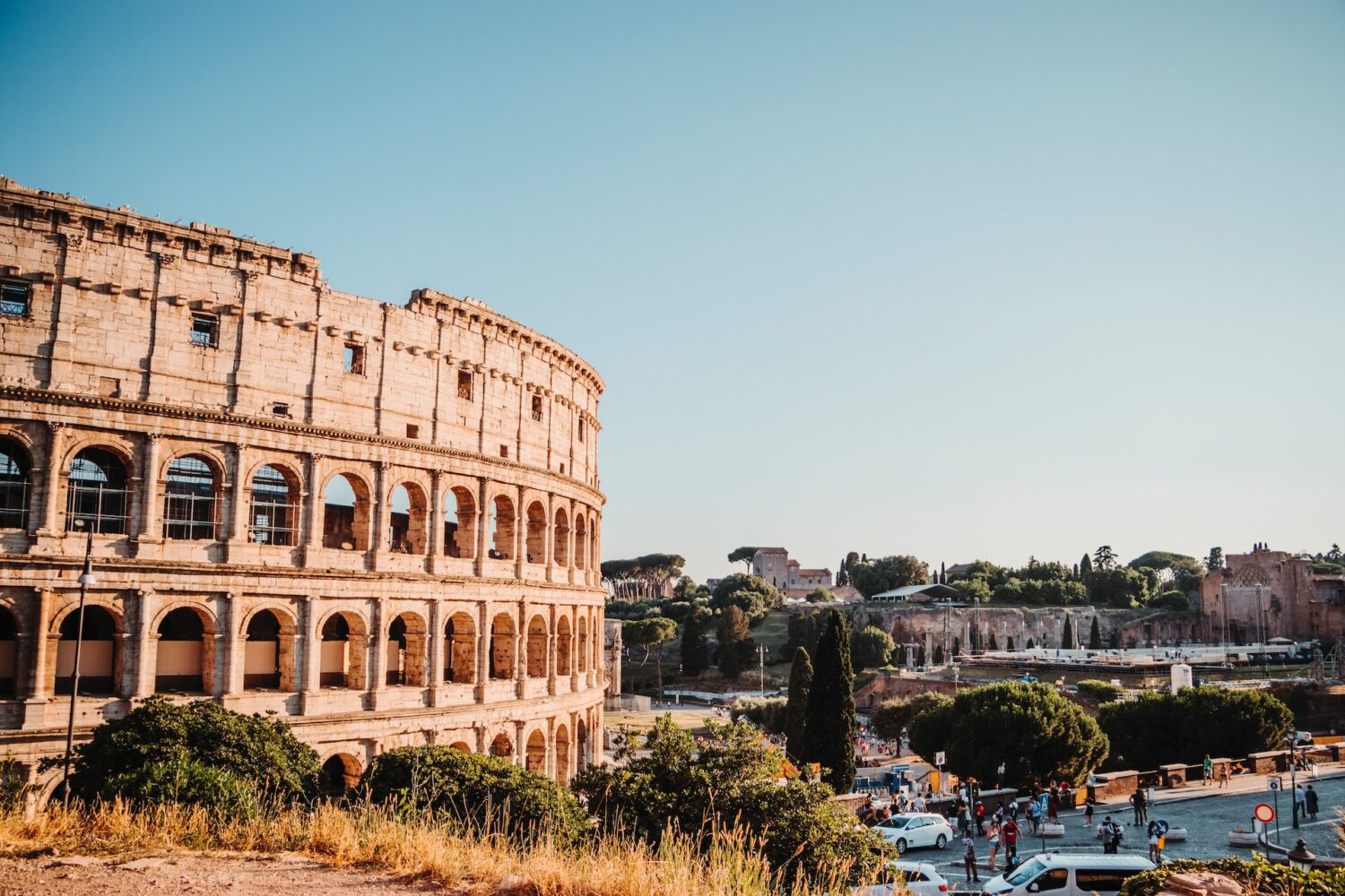 Roma un giorno: vista sul Colosseo